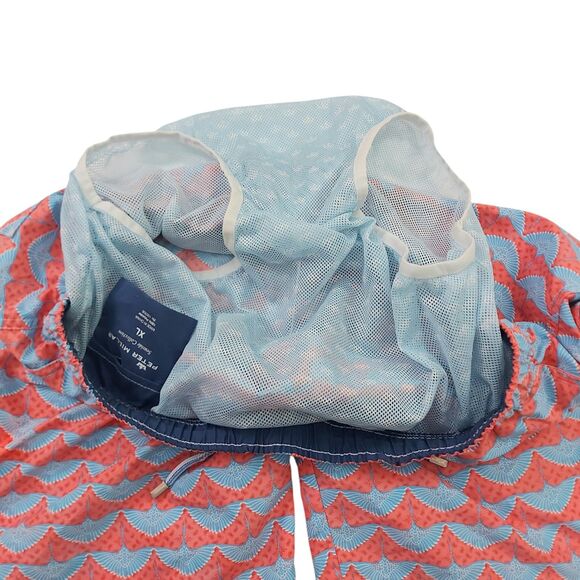 Peter Millar Seaside Collection Swim Shorts Trunks Mens XL Blue Pink Pool Beach - Picture 4 of 10
